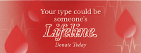 Donate Blood Campaign Facebook cover Image Preview
