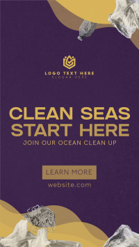 World Ocean Day Clean Up Drive Instagram Story Design