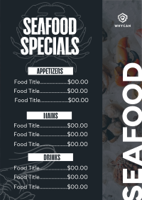 Seafood Specials Menu Image Preview