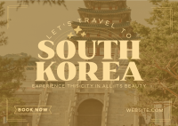 Travel to Korea Postcard Image Preview