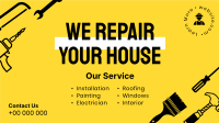 Your House Repair Facebook Event Cover Design