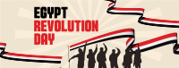Celebrate Egypt Revolution Day Facebook cover Image Preview