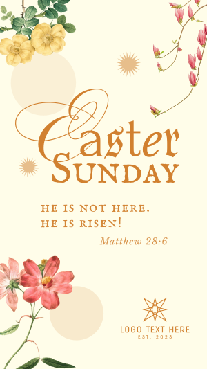 Easter Floral Facebook story Image Preview