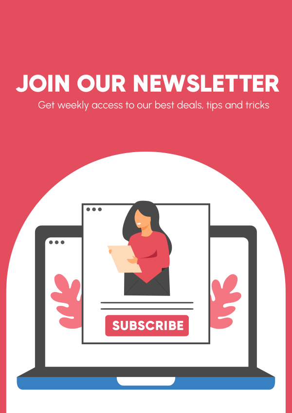 Join Our Newsletter Poster Design Image Preview