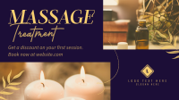 Relaxing Massage Treatment Facebook Event Cover Design