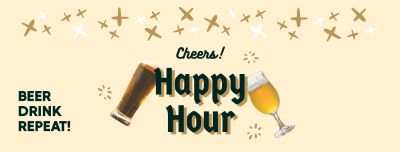 Cheers Happy Hour Facebook cover Image Preview