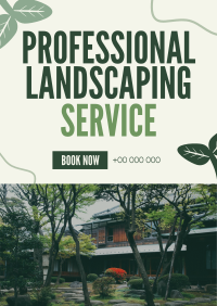 Organic Landscaping Service Flyer Design