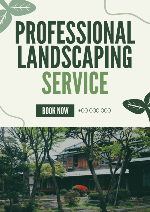 Organic Landscaping Service Flyer Image Preview