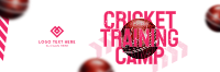 Grunge Cricket Training Camp Twitter Header Design