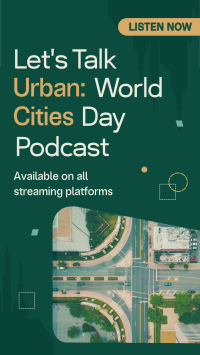 Urban City Podcast TikTok Video Design