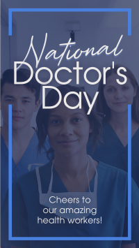 Celebrate National Doctors Day Instagram story Image Preview
