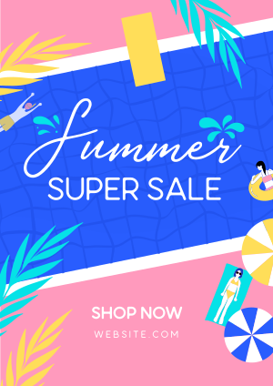 Summer Super Sale Flyer Image Preview