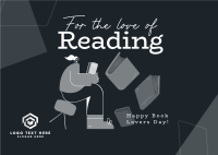 Book Reader Day Postcard Design