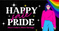 Modern Happy Pride Month Sale  Facebook ad Image Preview