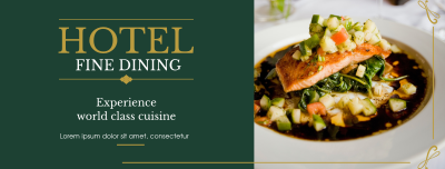 Hotel Fine Dining Facebook cover Image Preview