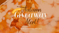Autumn Giveaway Alert Facebook Event Cover Design