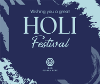 Holi Festival Facebook Post Design