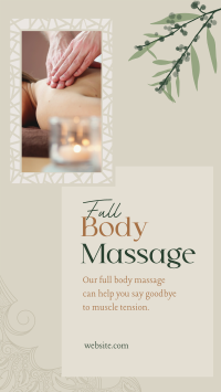 Luxe Body Massage YouTube short Image Preview