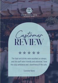 Simple Cafe Testimonial Poster Image Preview