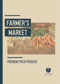 Premium Farmer's Market Poster Image Preview