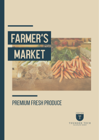 Premium Farmer's Market Poster Image Preview