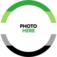 Simple Aromantic Flag Instagram Profile Picture Design