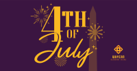 4th of July Text Facebook ad Image Preview