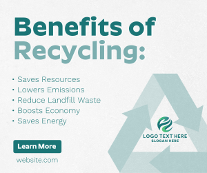 Recycling Benefits Facebook post Image Preview