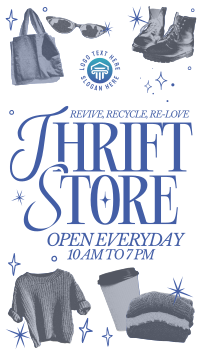 Retro Thrift Shop Facebook Story Preview