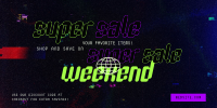 Super Sale Weekend Twitter Post Design
