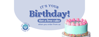 Birthday Cake Promo Facebook cover Image Preview