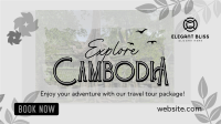 Cambodia Travel Tour Facebook Event Cover Design