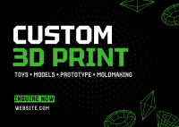 3D Print Postcard Image Preview