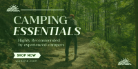 Mountain Hiking Camping Essentials Twitter post Image Preview