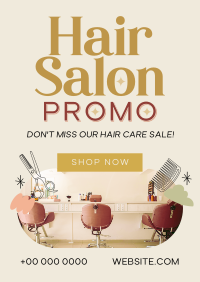 Retro Hair Salon Poster Preview