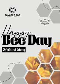 Happy Bee Day Poster Image Preview