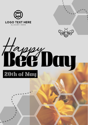 Happy Bee Day Poster Image Preview
