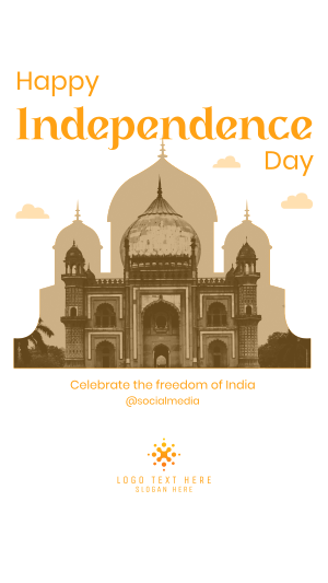 India Day Facebook story Image Preview