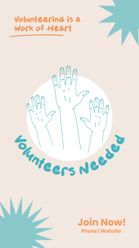 Volunteer Hands Instagram story Image Preview