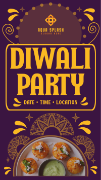 Playful Retro Diwali TikTok Video Image Preview