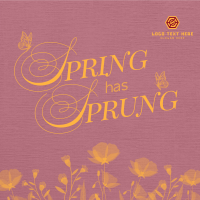 Spring Has Sprung Instagram Post Design