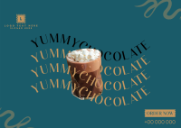 Say it with chocolate Postcard Design