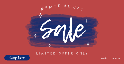 Memorial Day Promo Facebook ad Image Preview