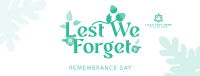 Remembrance Poppy Flower  Facebook cover Image Preview
