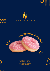 Pink Donuts Poster Design