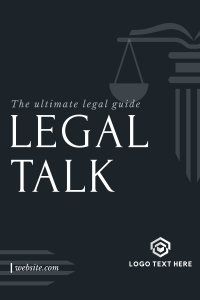 The Legal Talk Pinterest Pin Design
