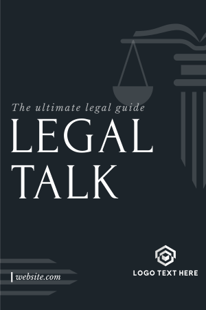 The Legal Talk Pinterest Pin Image Preview