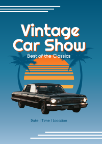 Vintage Car Show Flyer Image Preview