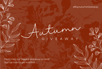 Leafy Autumn Grunge Pinterest Cover Design