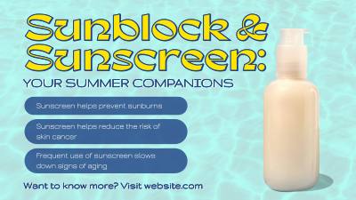 Sunscreen Beach Companion Facebook event cover Image Preview